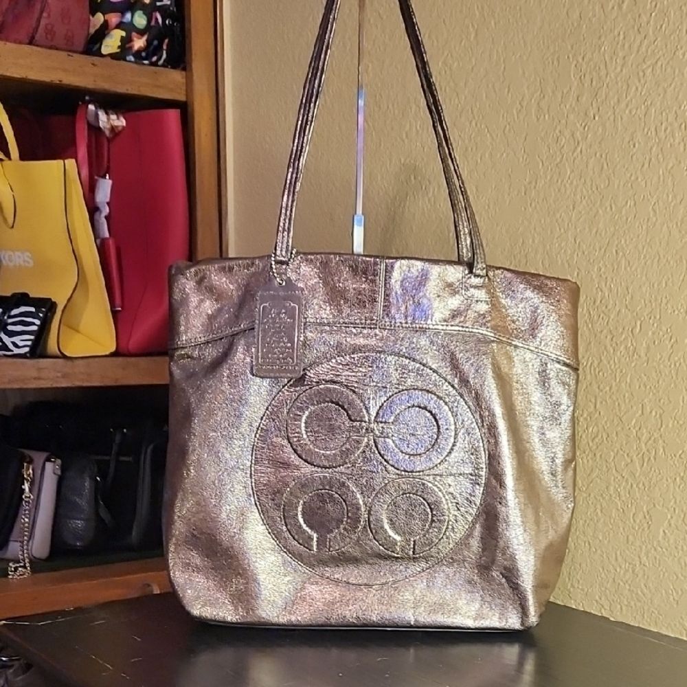 Coach Metalic Tote